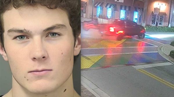 Florida Teen Charged after Allegedly Defacing Rainbow Crosswalk with Trump-Flag-Flying 4x4